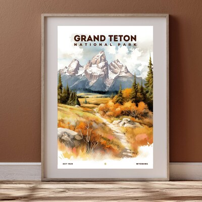 Grand Teton National Park Poster, Travel Art, Office Poster, Home Decor | S8 - image4
